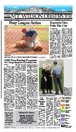 Cover: Mt. Wilson Observer