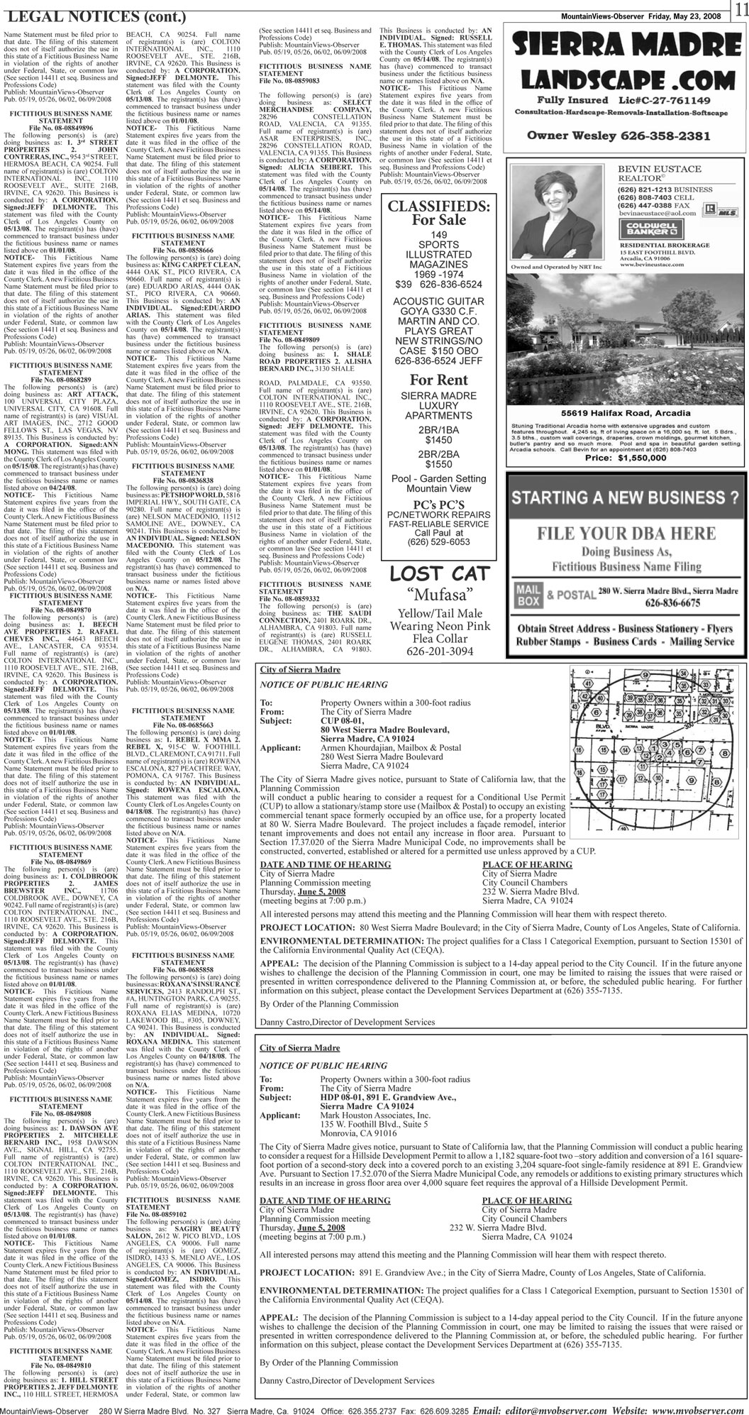 newspaper page