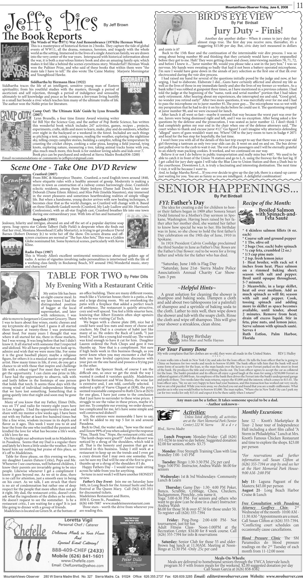 newspaper page