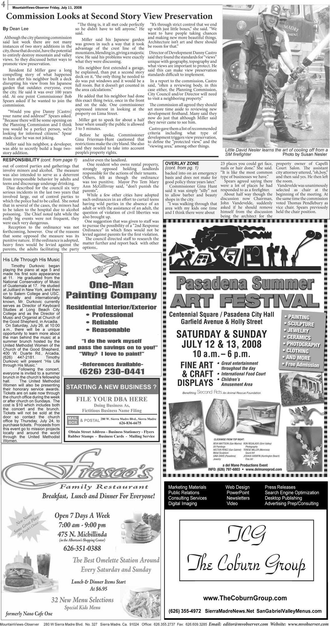 newspaper page