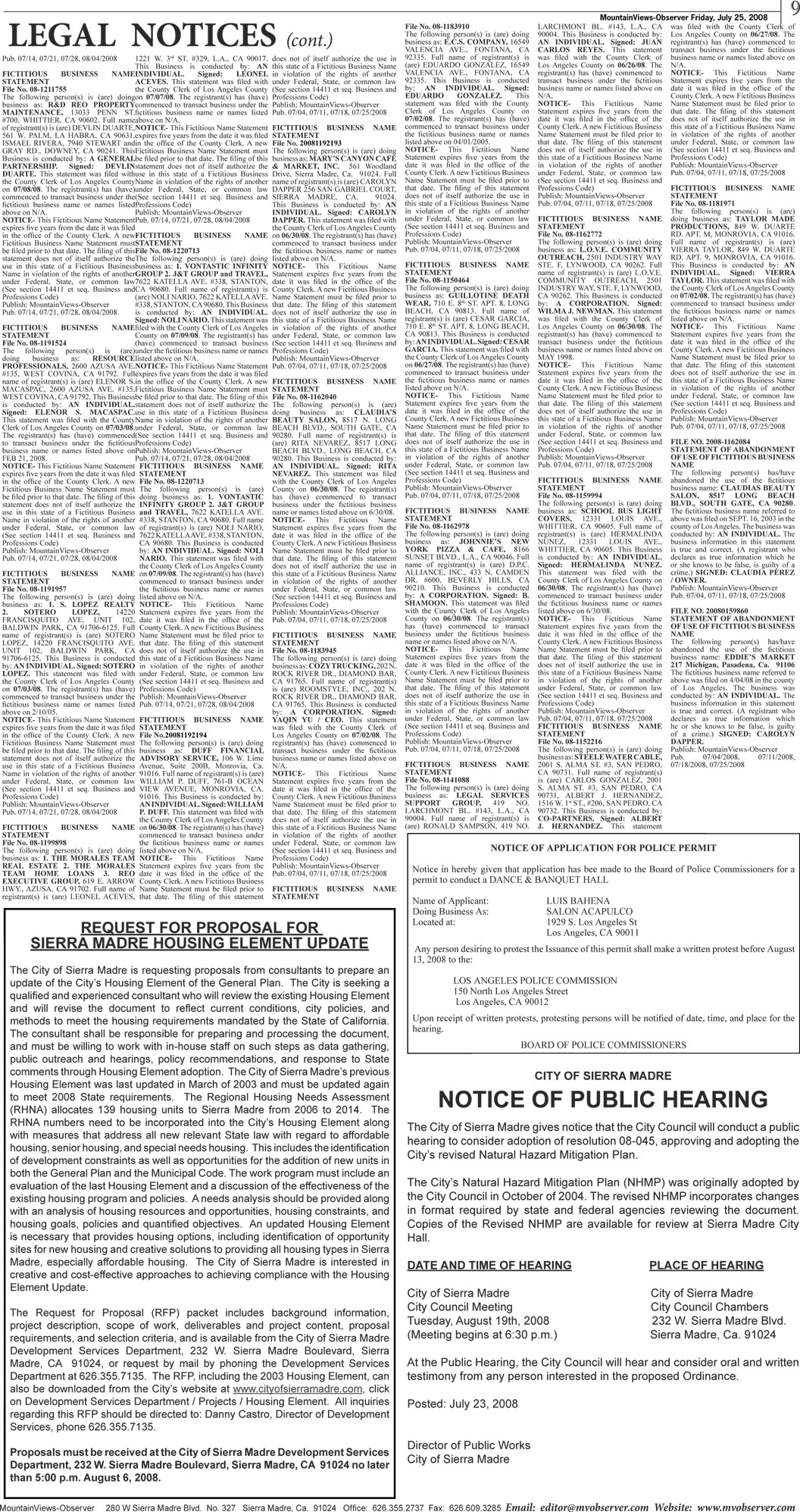 newspaper page