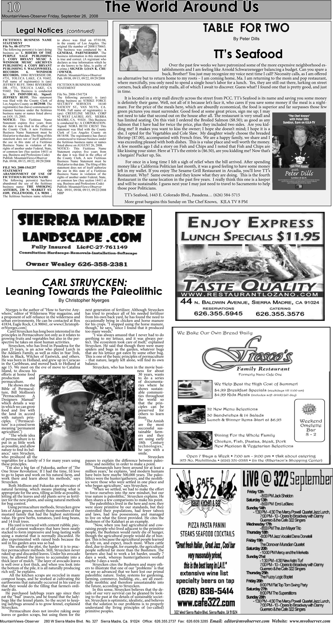 newspaper page