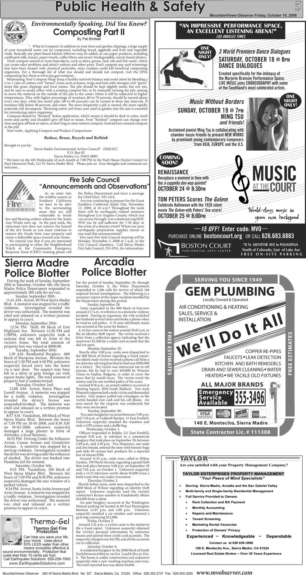 newspaper page