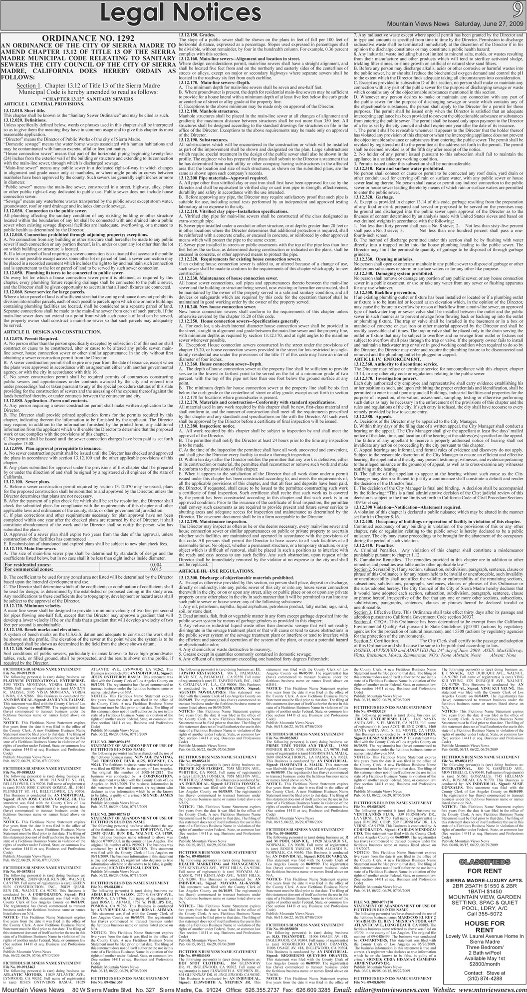 MVNews this week:  Page 9