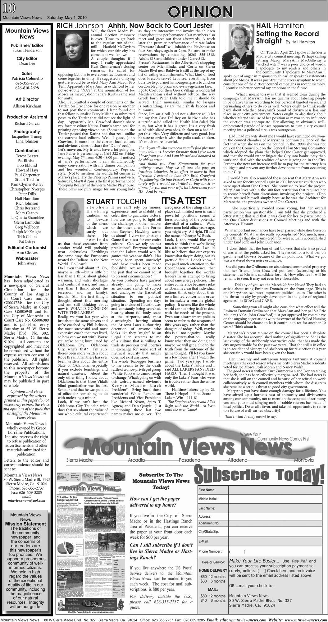 MVNews this week:  Page 10