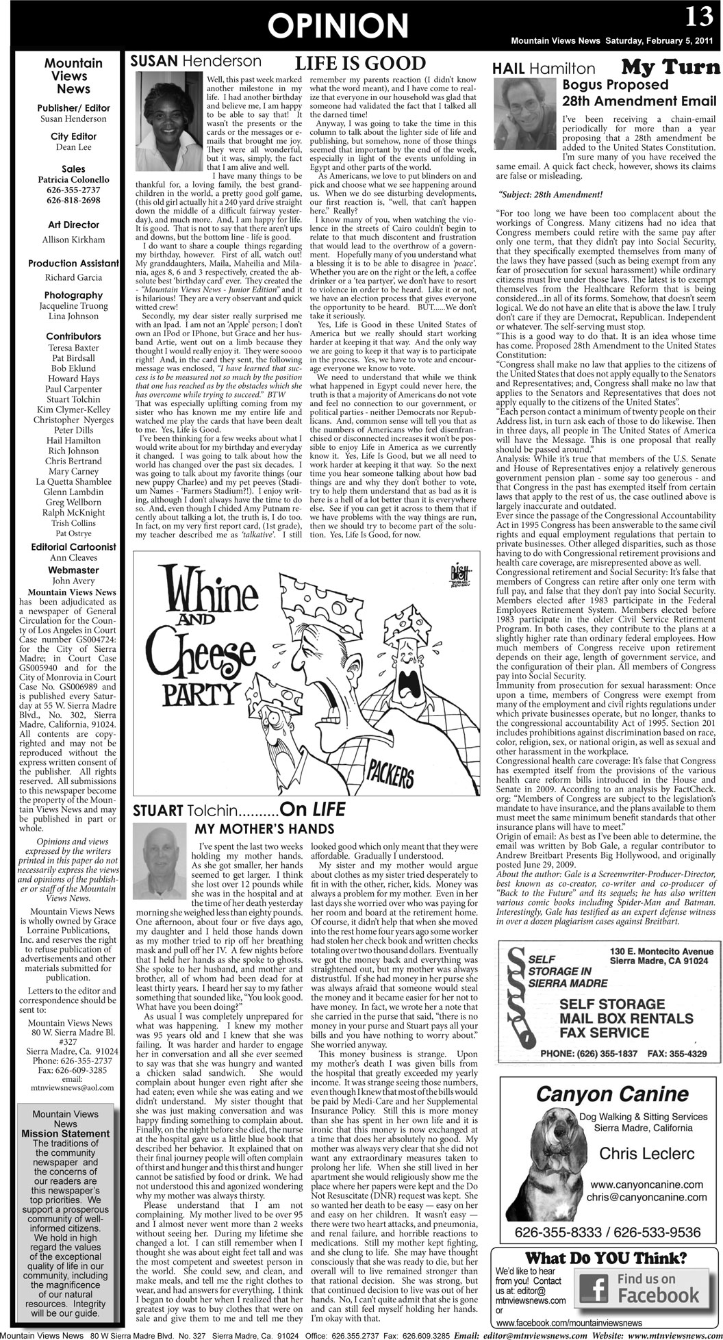 MVNews this week:  Page 13