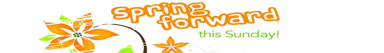 Spring forward this Sunday!