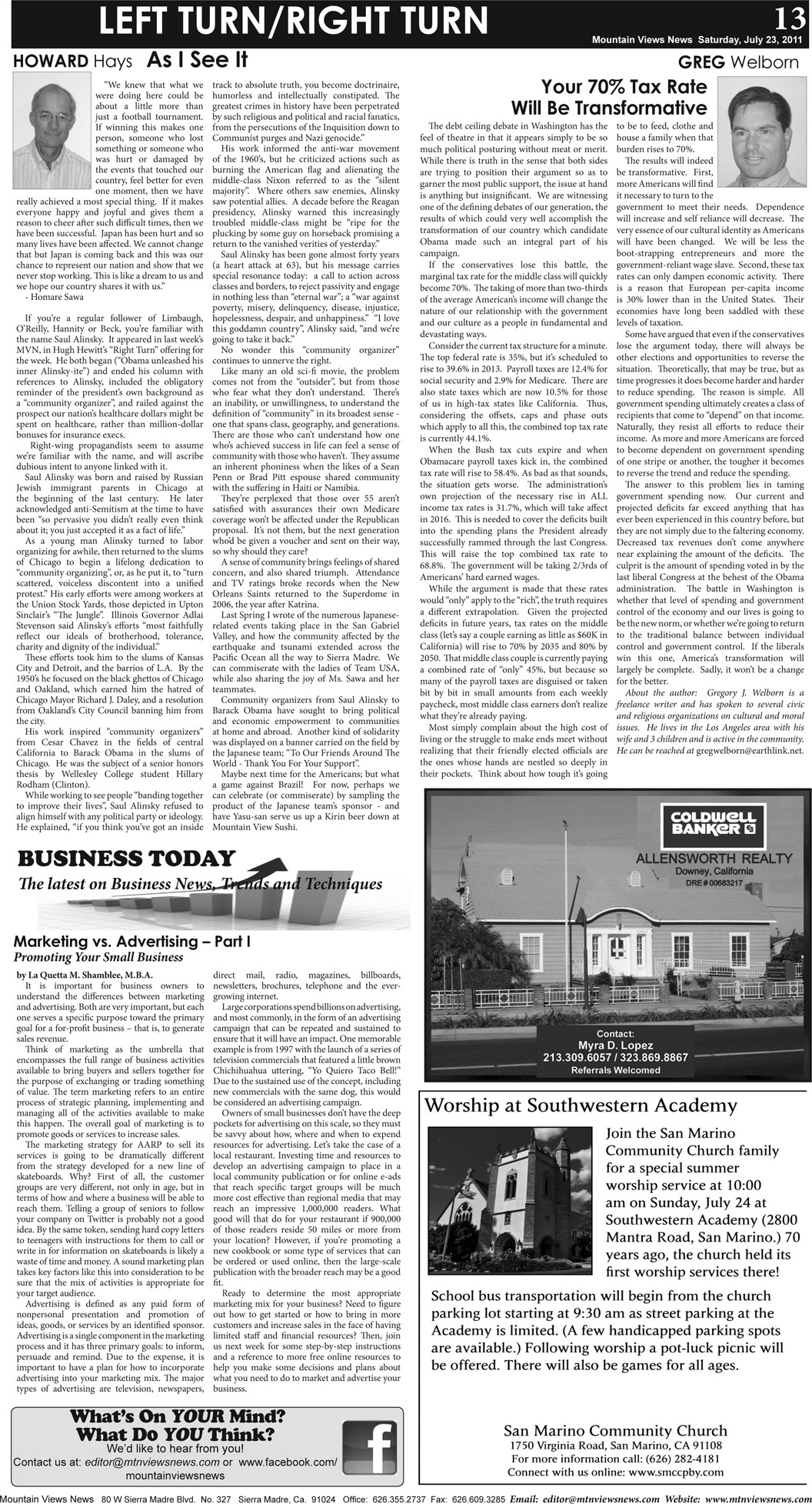 MVNews this week:  Page 13