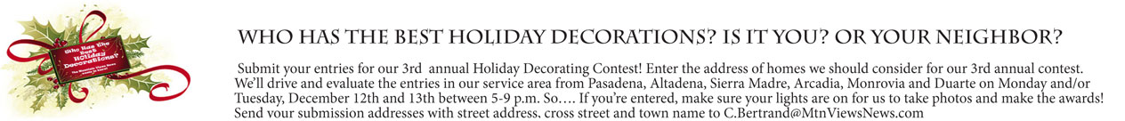 WHO HAS THE BEST HOLIDAY DECORATIONS? IS IT YOU? OR YOUR NEIGHBOR?