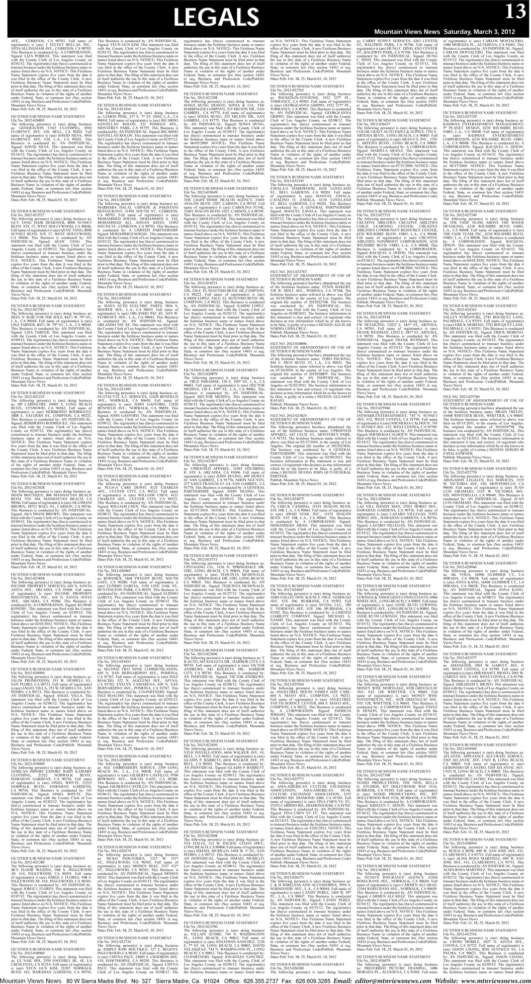 MVNews this week:  Page 13