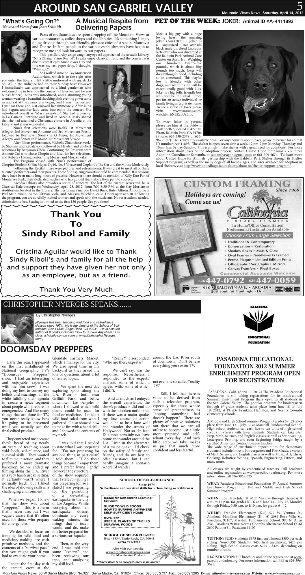 MVNews this week:  Page A-5