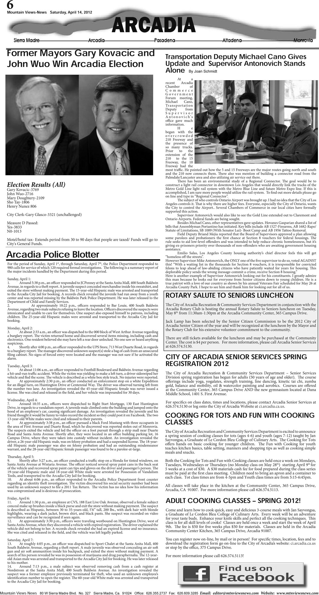 MVNews this week:  Page A-6
