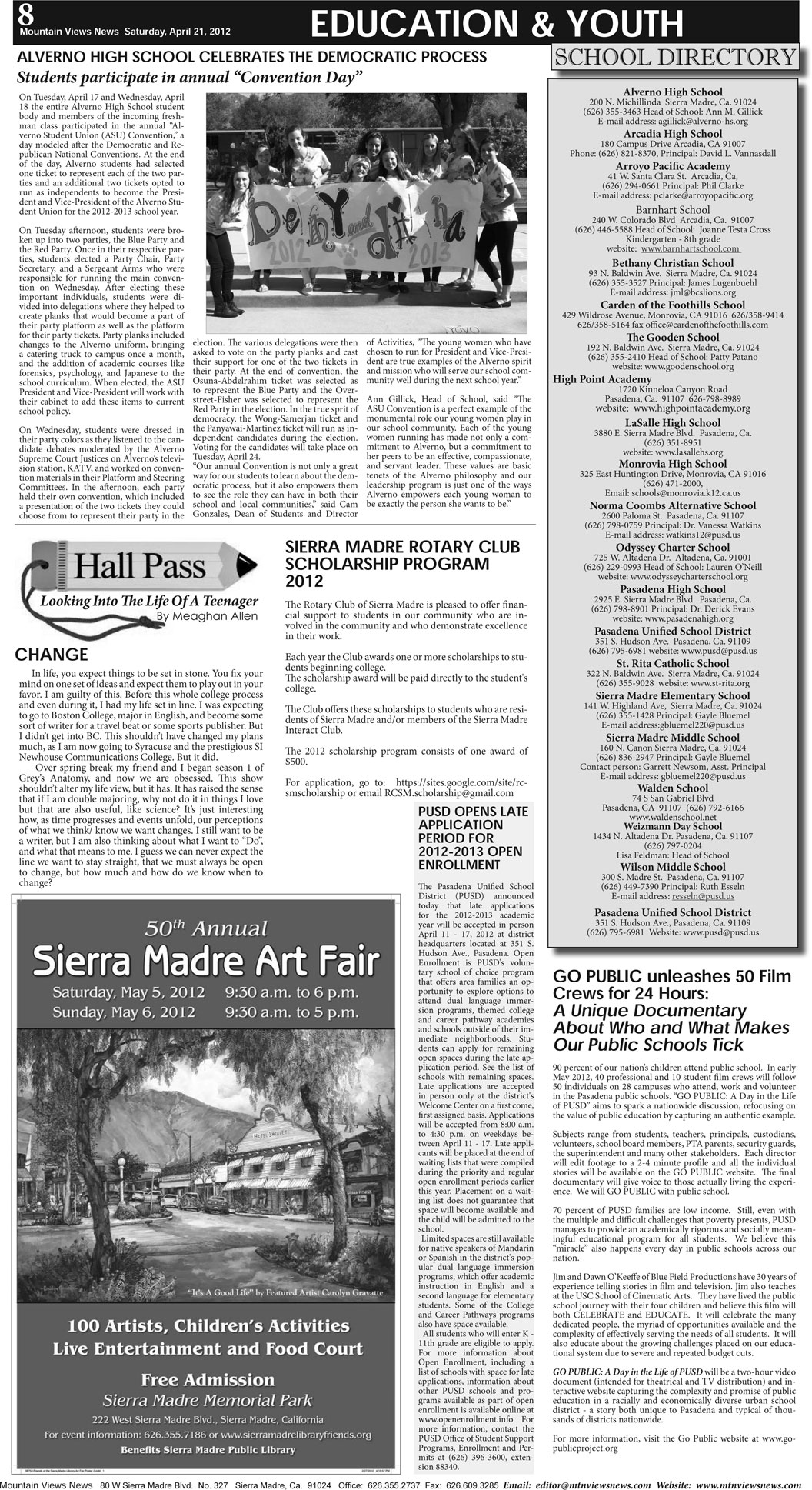 MVNews this week:  Page A-8