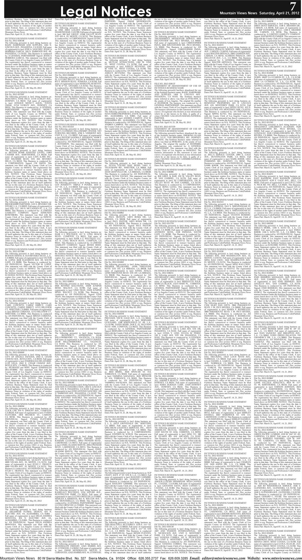 MVNews this week:  Page B-7