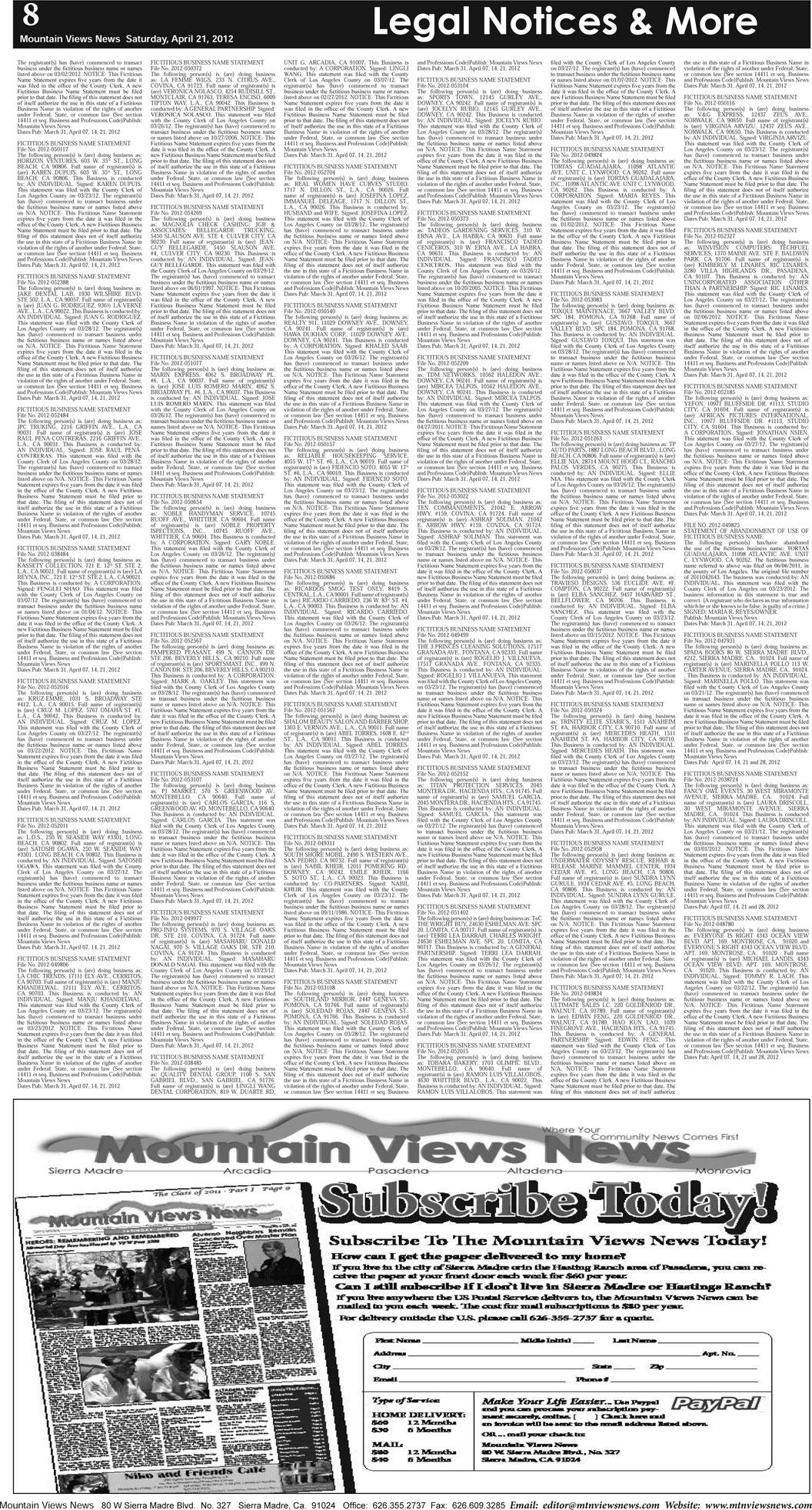 MVNews this week:  Page B-8