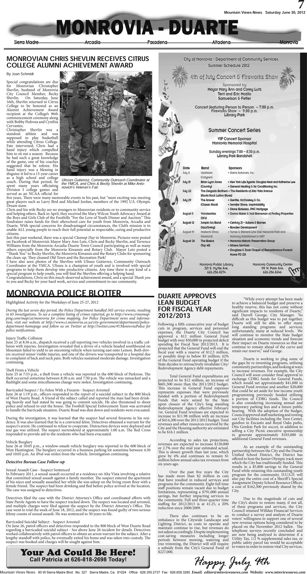 MVNews this week:  Page A-7