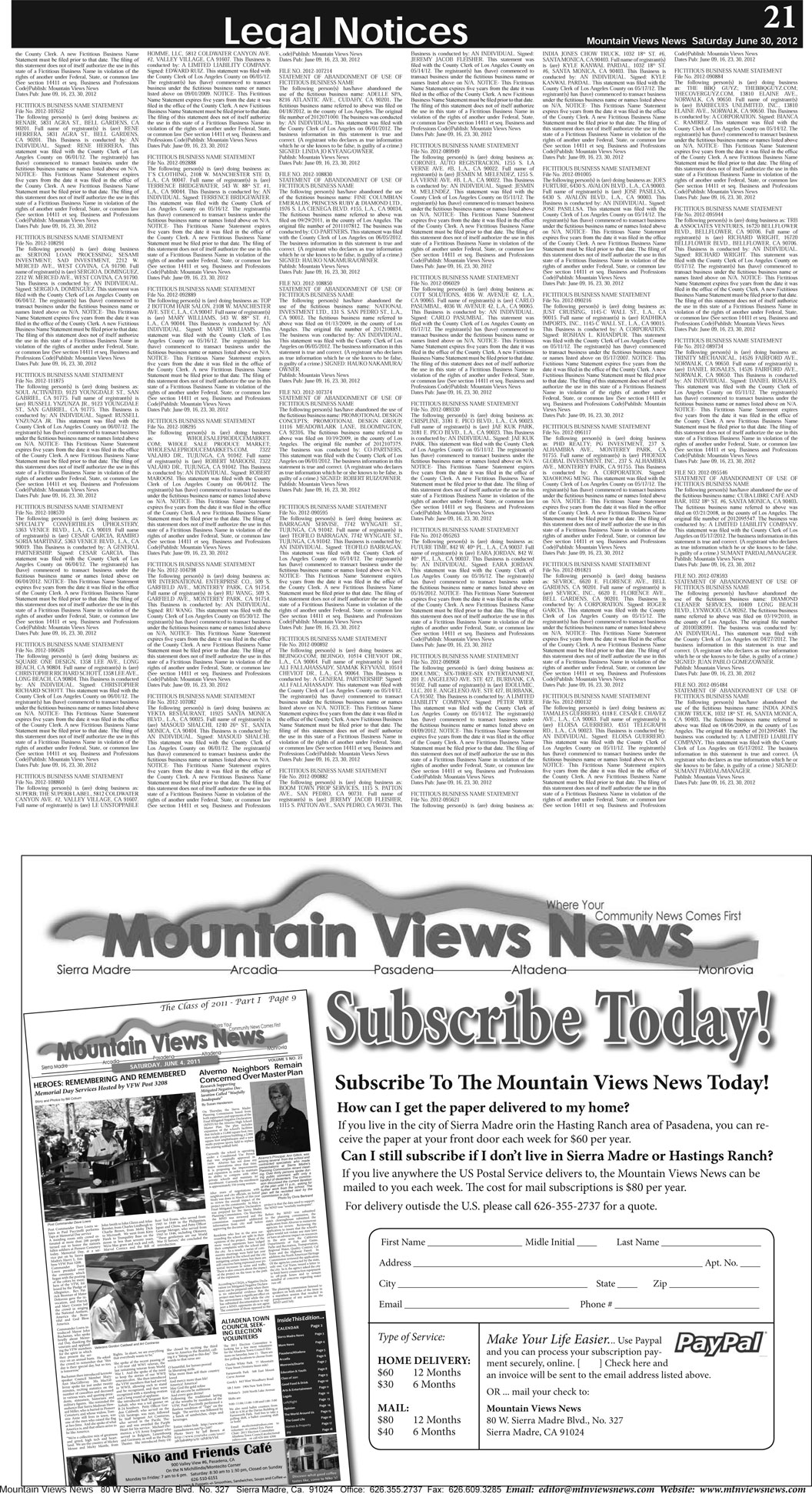 MVNews this week:  Page A-21