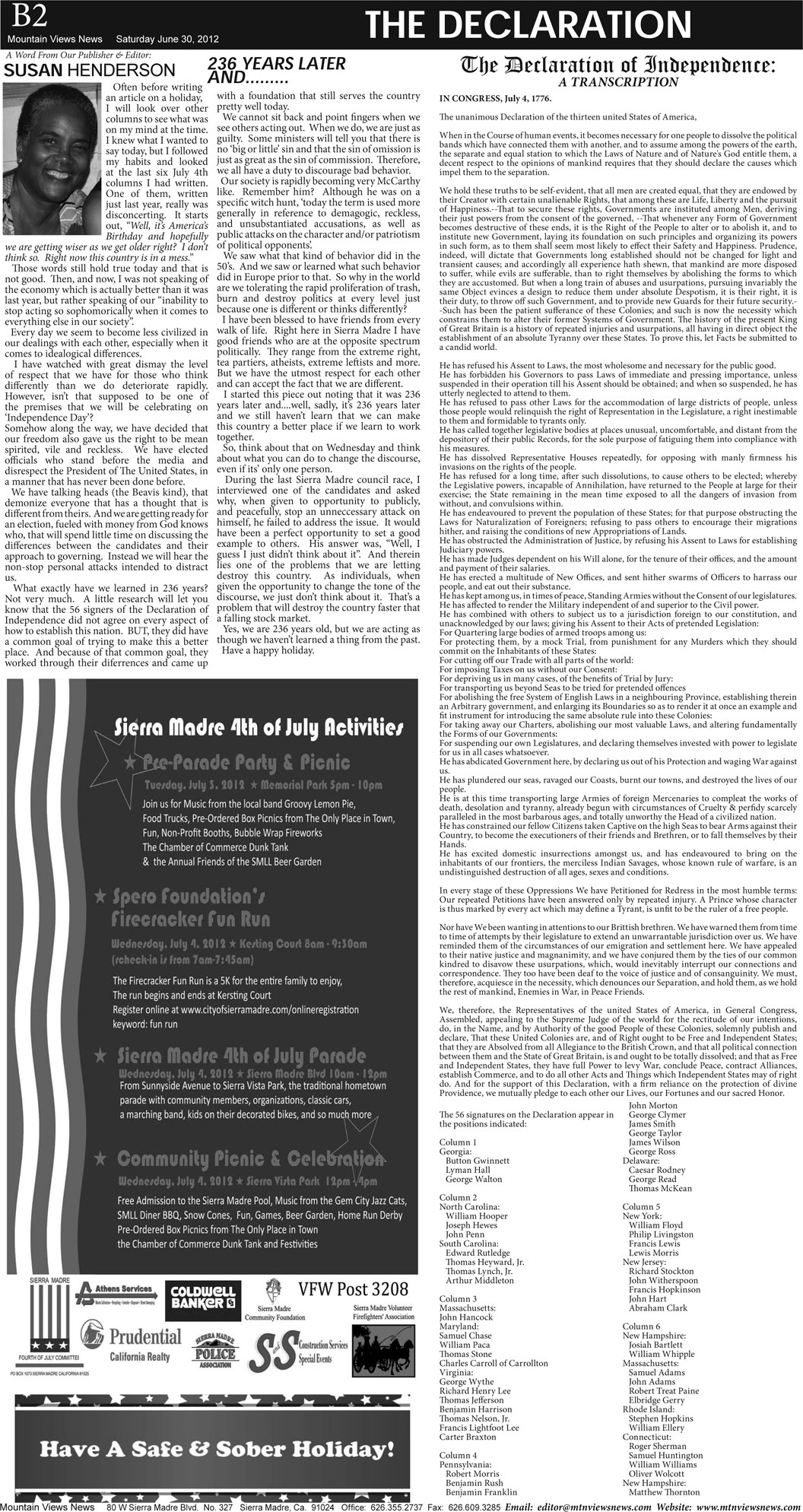 MVNews this week:  Page B-2