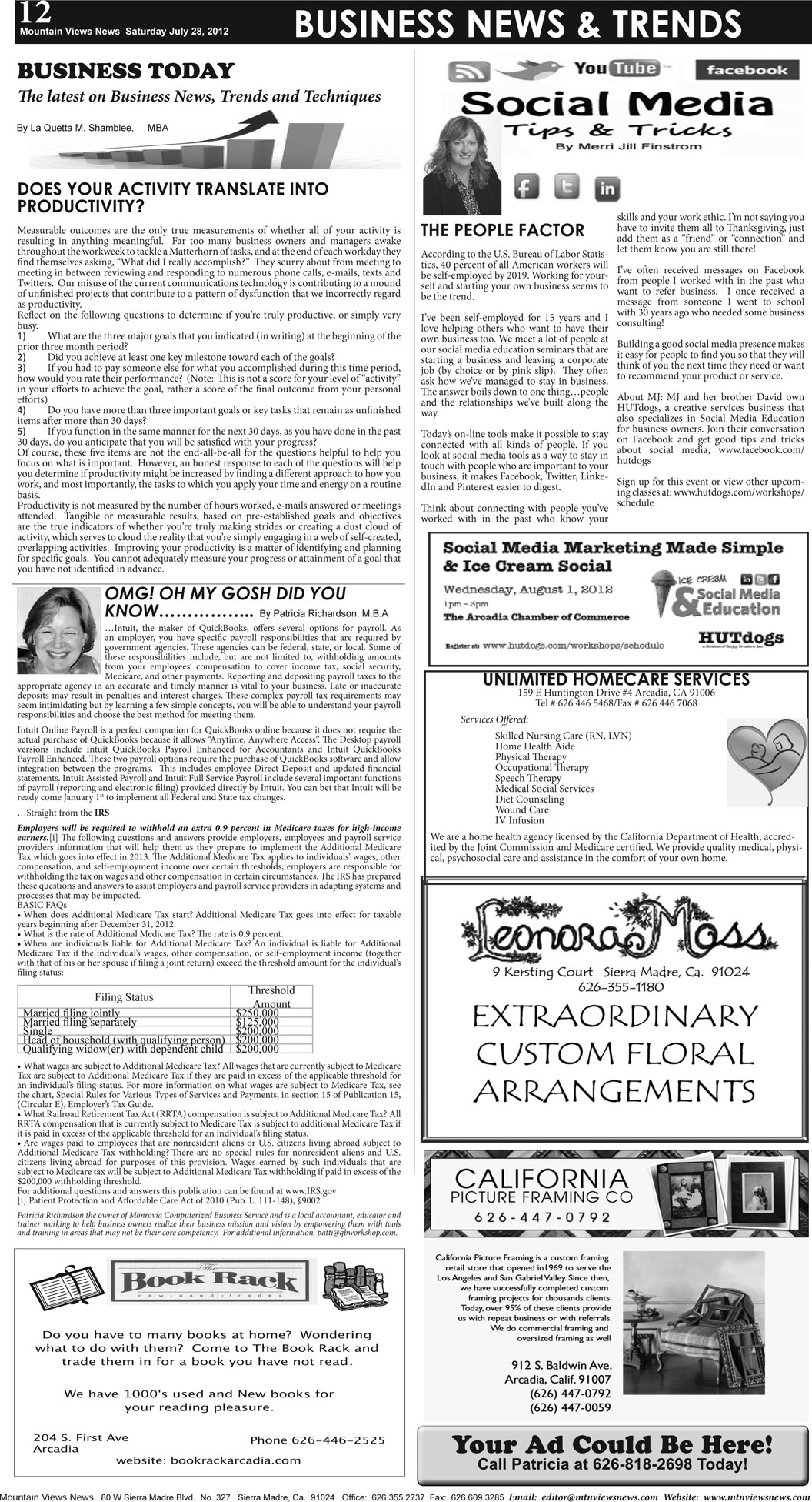 MVNews this week:  Page 12