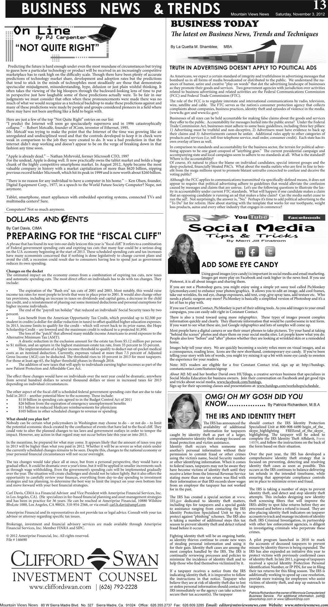 MVNews this week:  Page 13