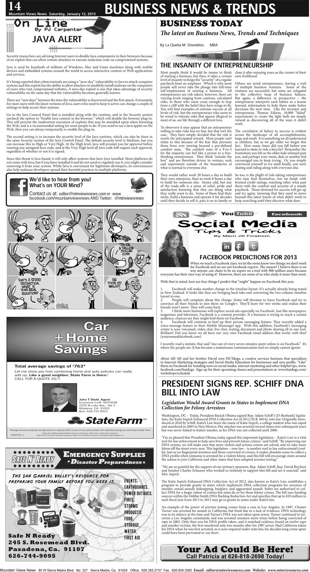 MVNews this week:  Page 14