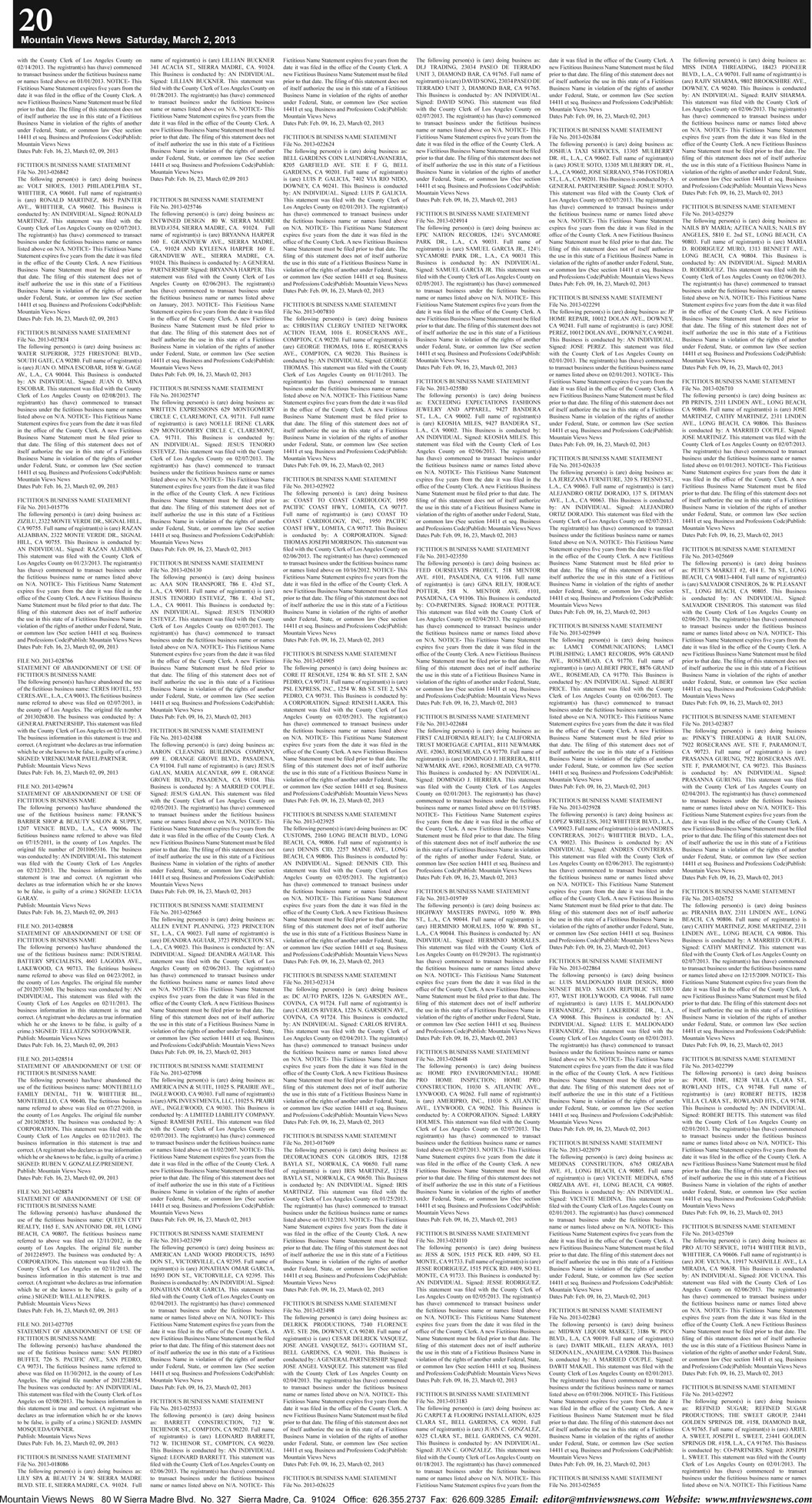 MVNews this week:  Page 20