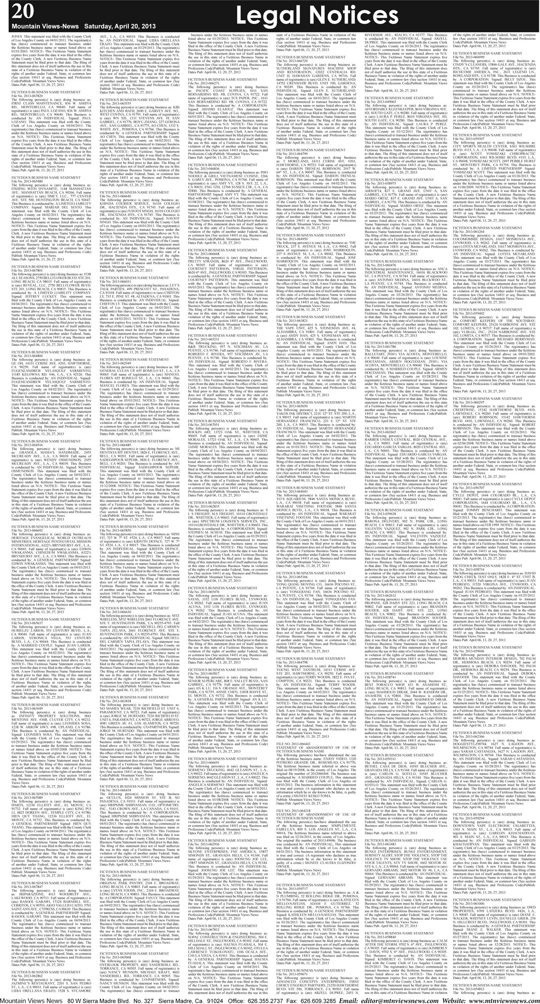 MVNews this week:  Page 20