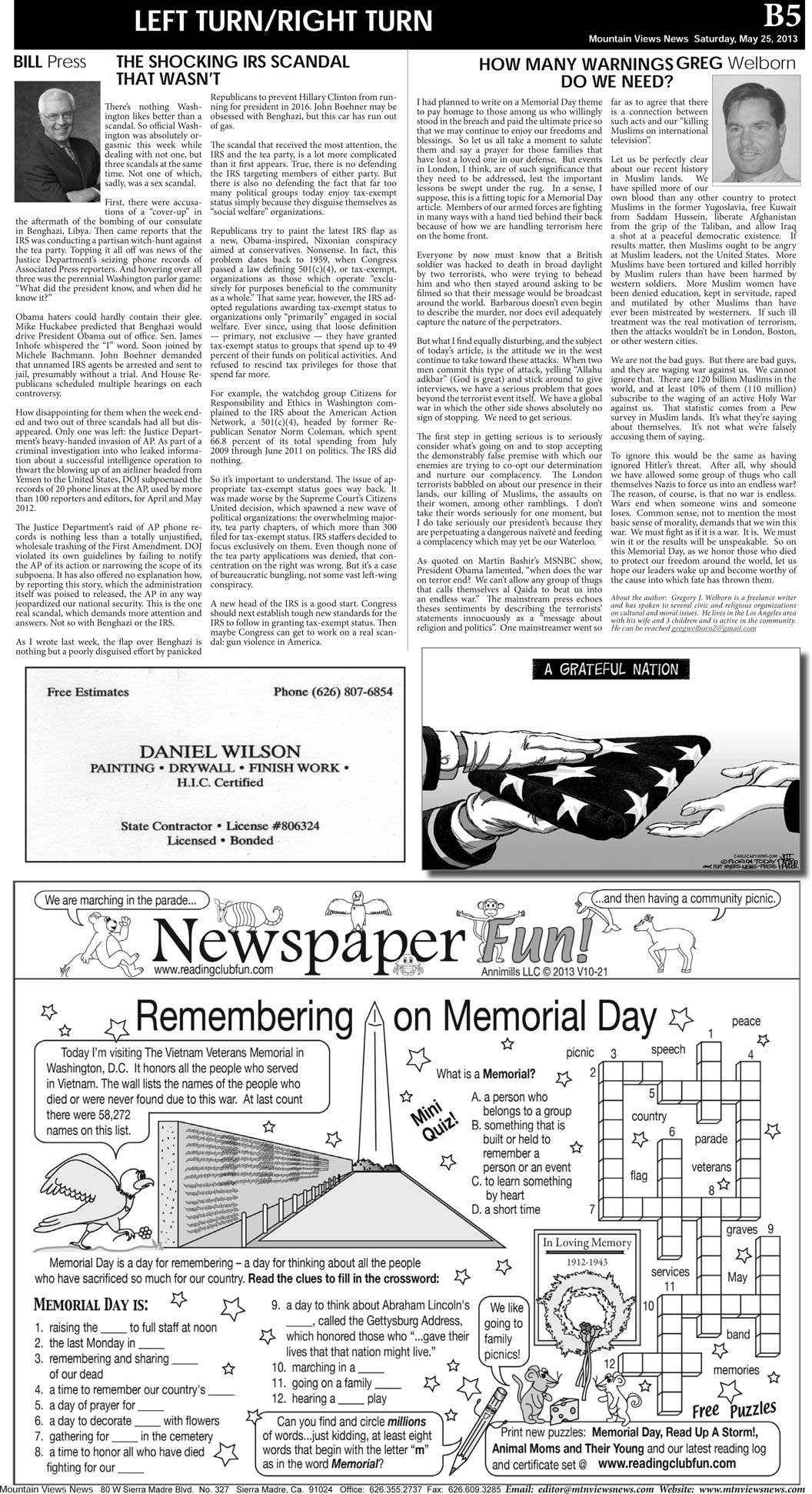 MVNews this week:  Page B:5