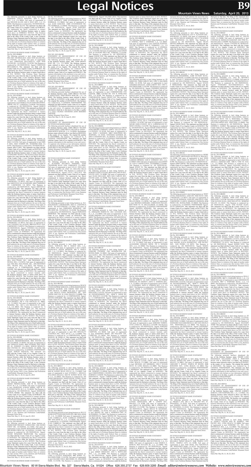 MVNews this week:  Page B:9