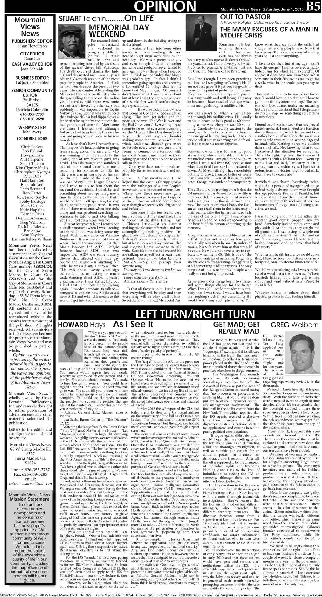 MVNews this week:  Page B:5