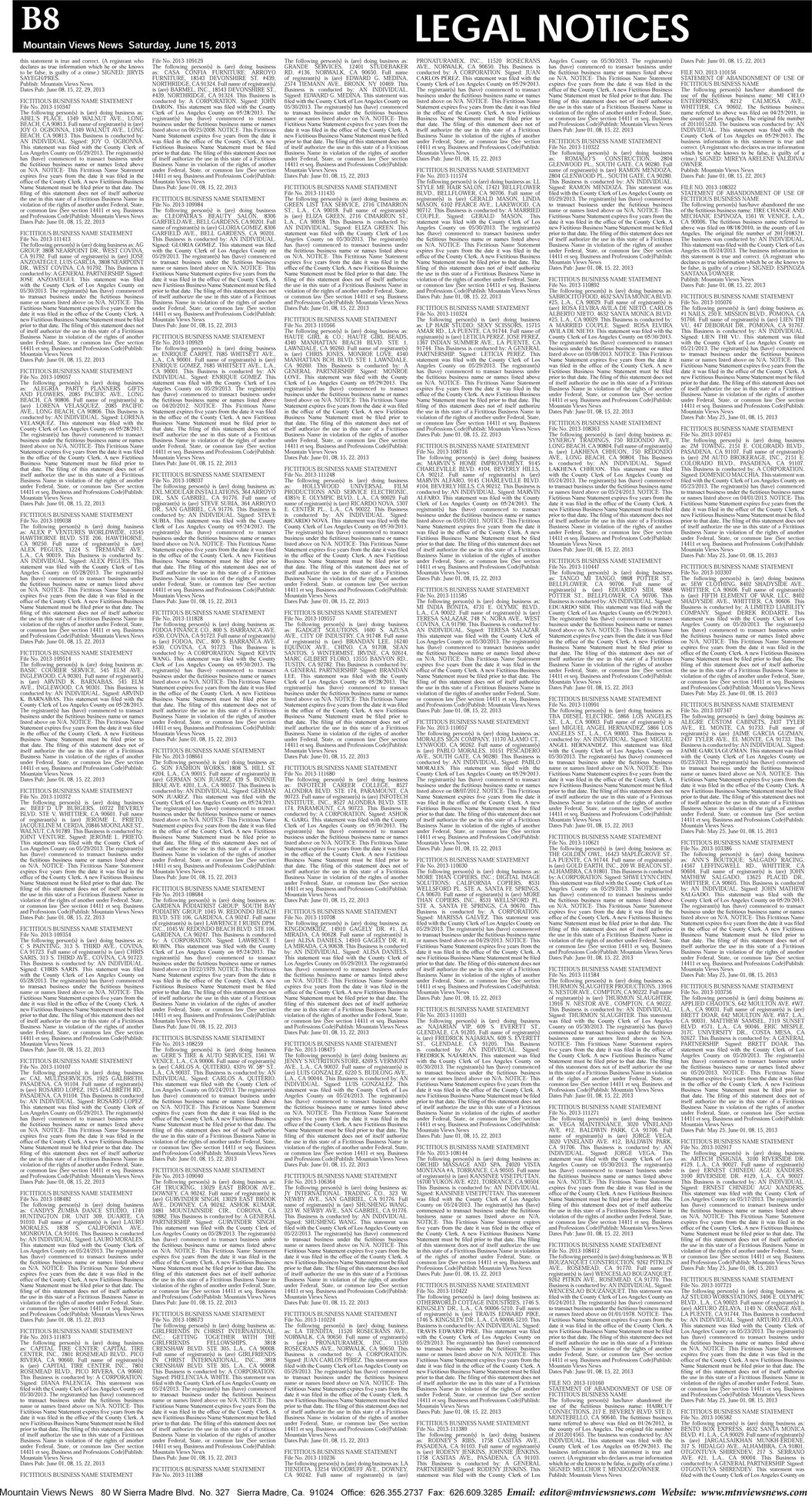 MVNews this week:  Page B:8