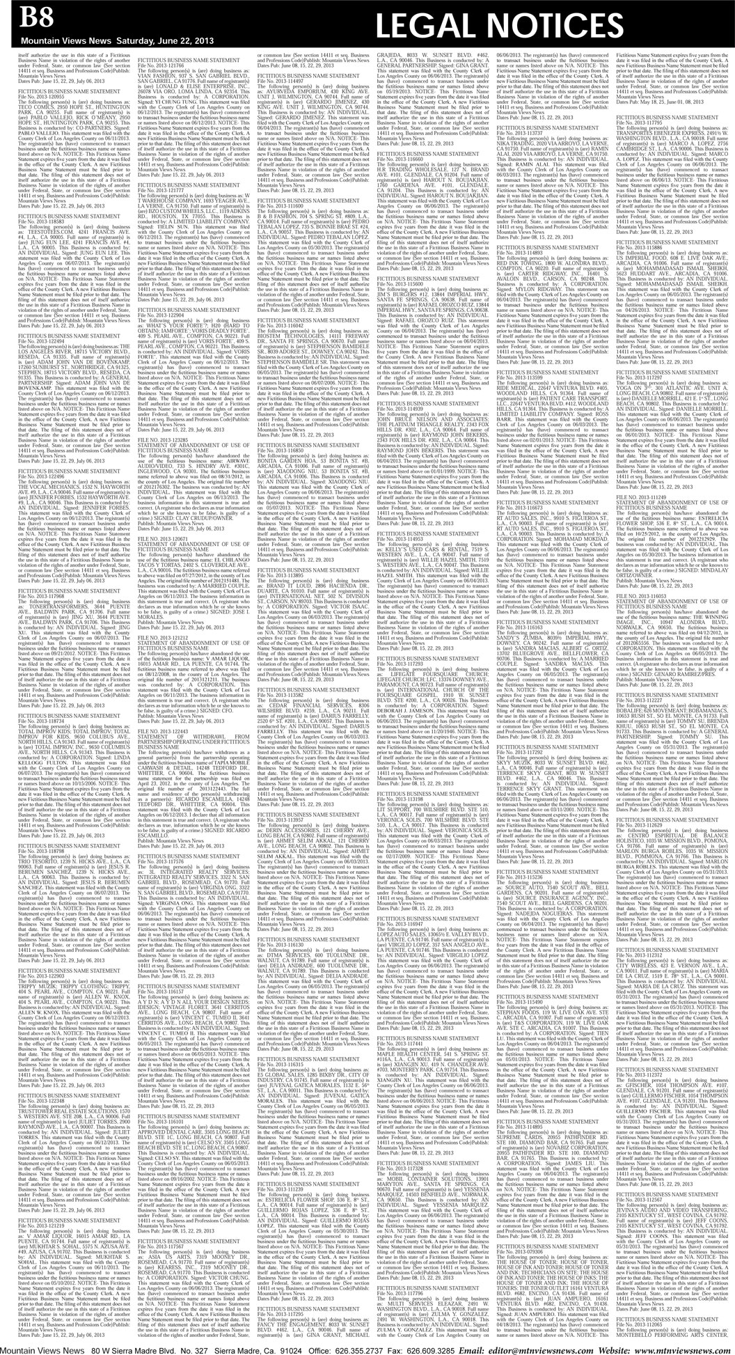 MVNews this week:  Page B:8