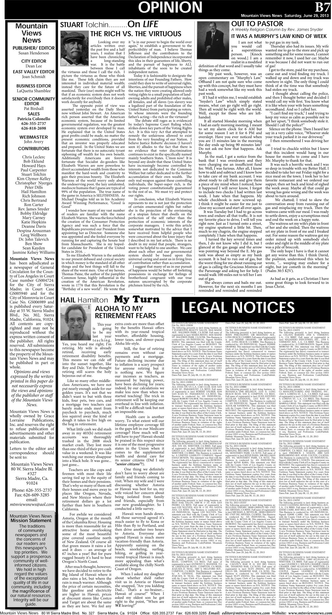 MVNews this week:  Page B:7