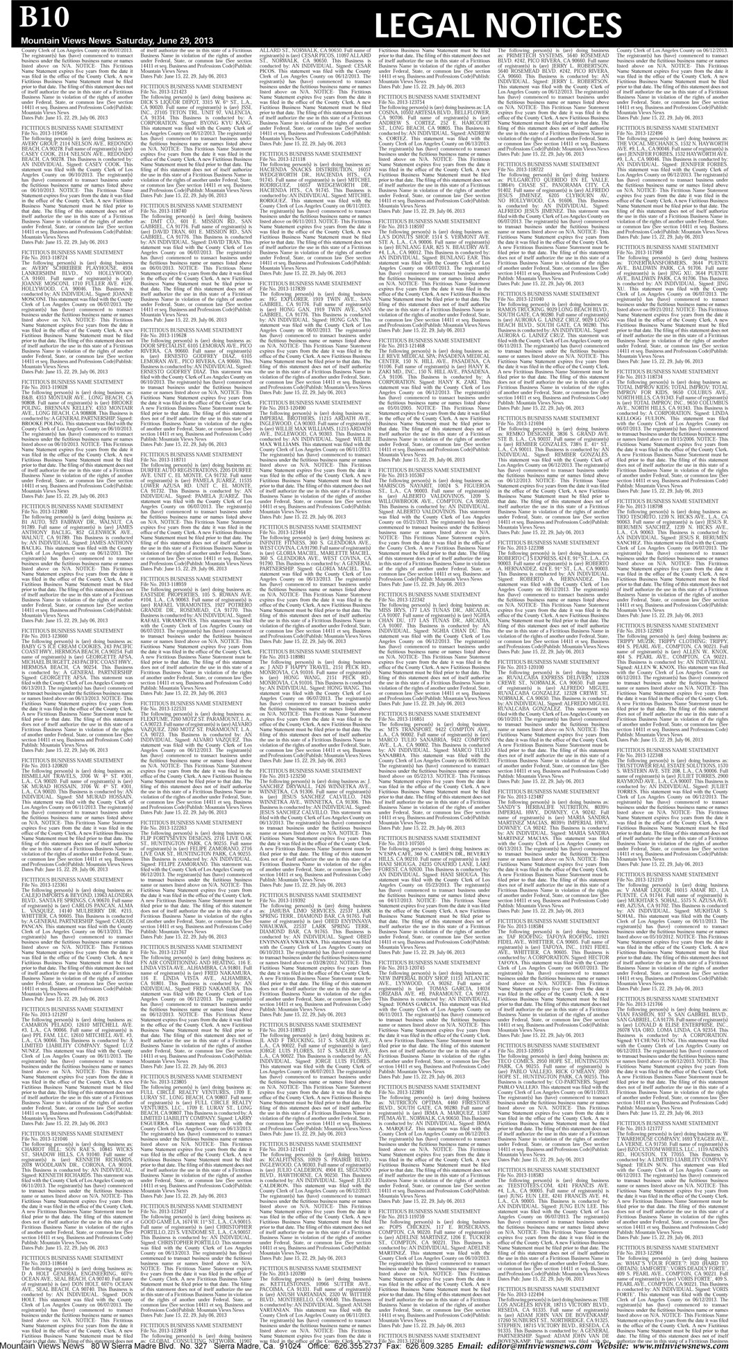 MVNews this week:  Page B:10