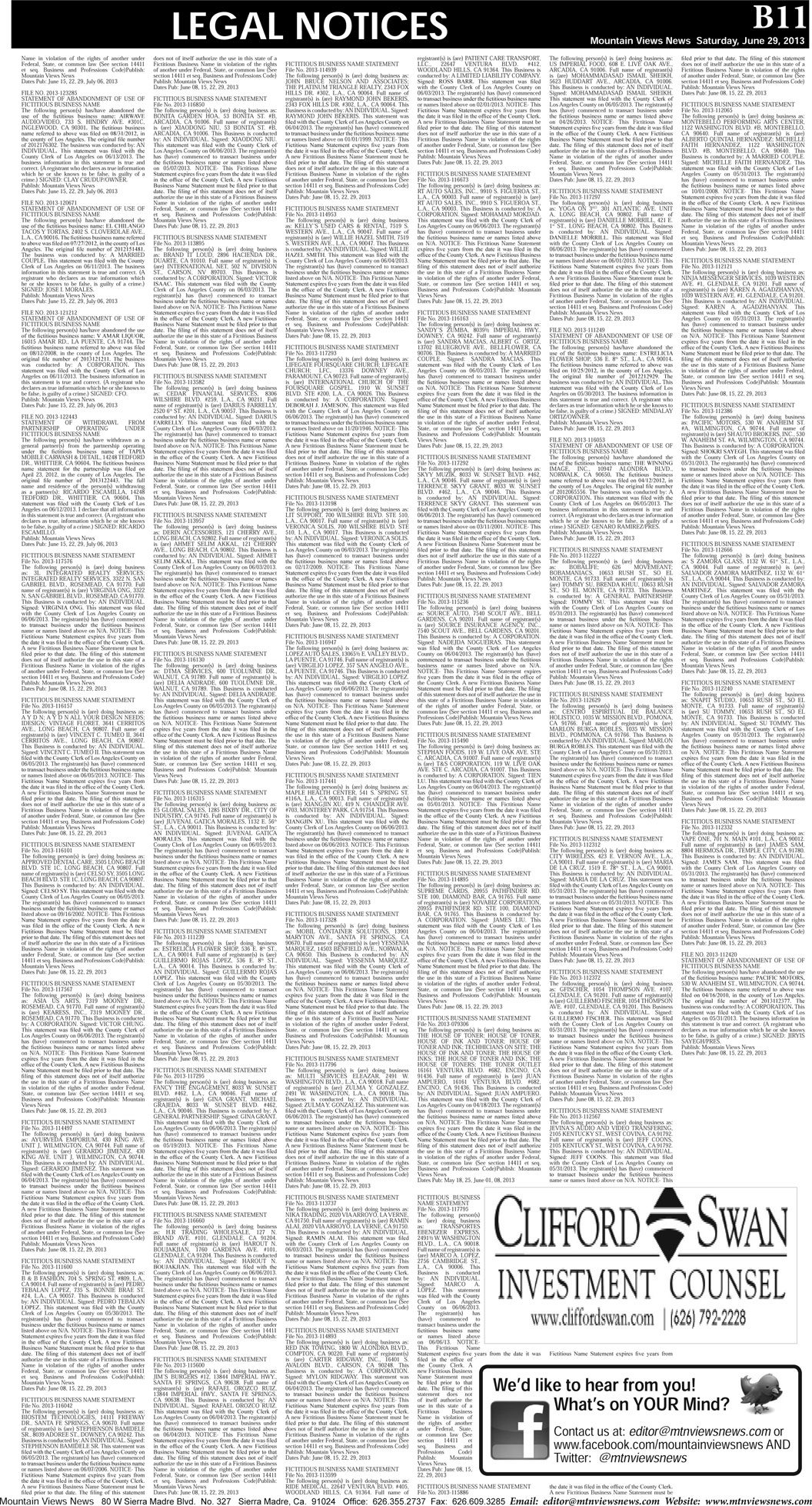 MVNews this week:  Page B:11