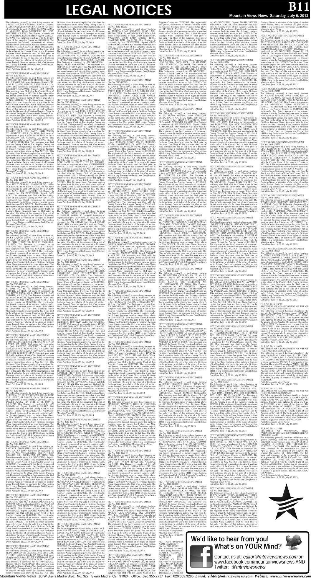 MVNews this week:  Page B:11