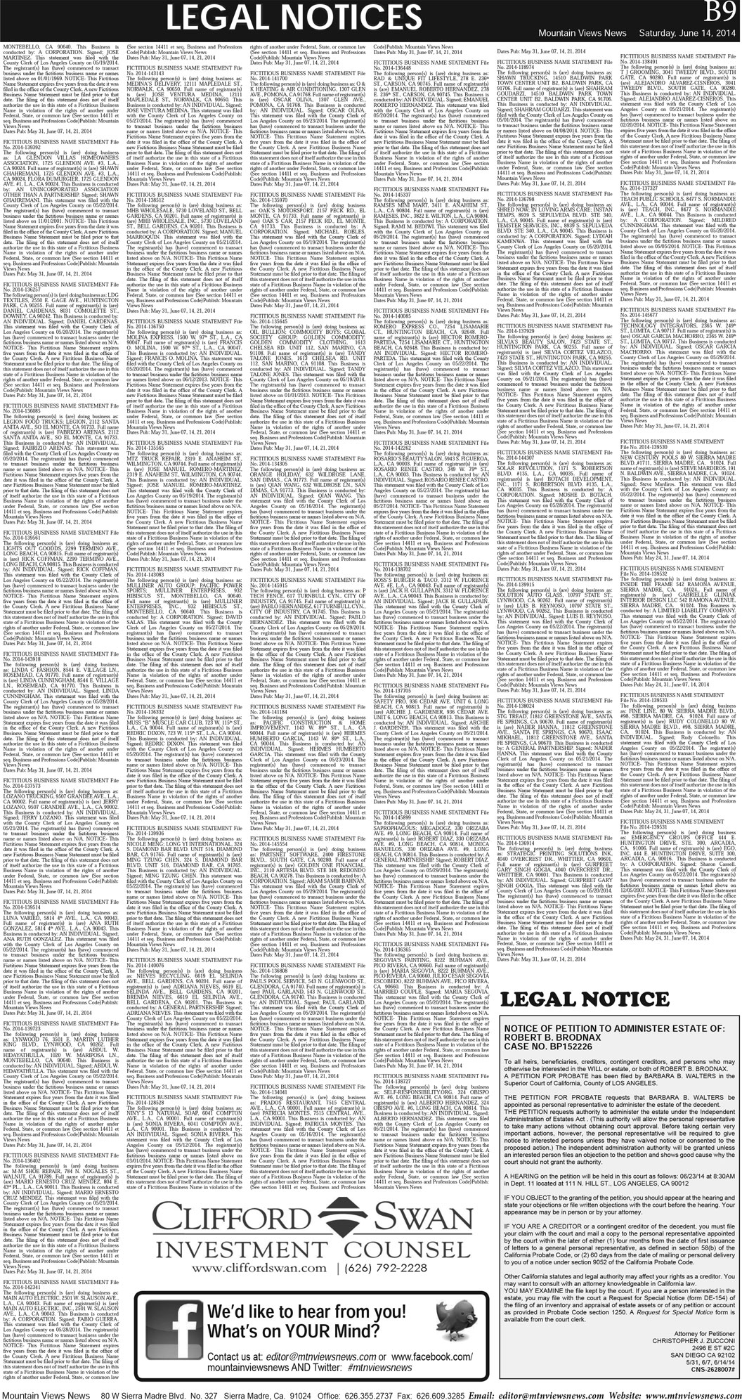 MVNews this week:  Page B:9