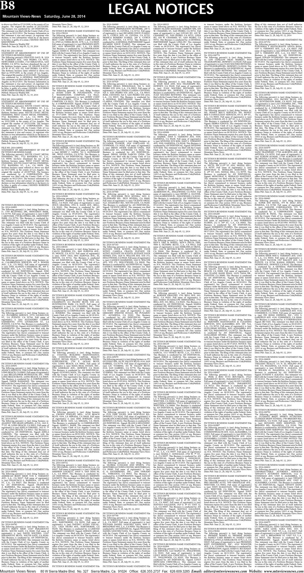 MVNews this week:  Page B:8