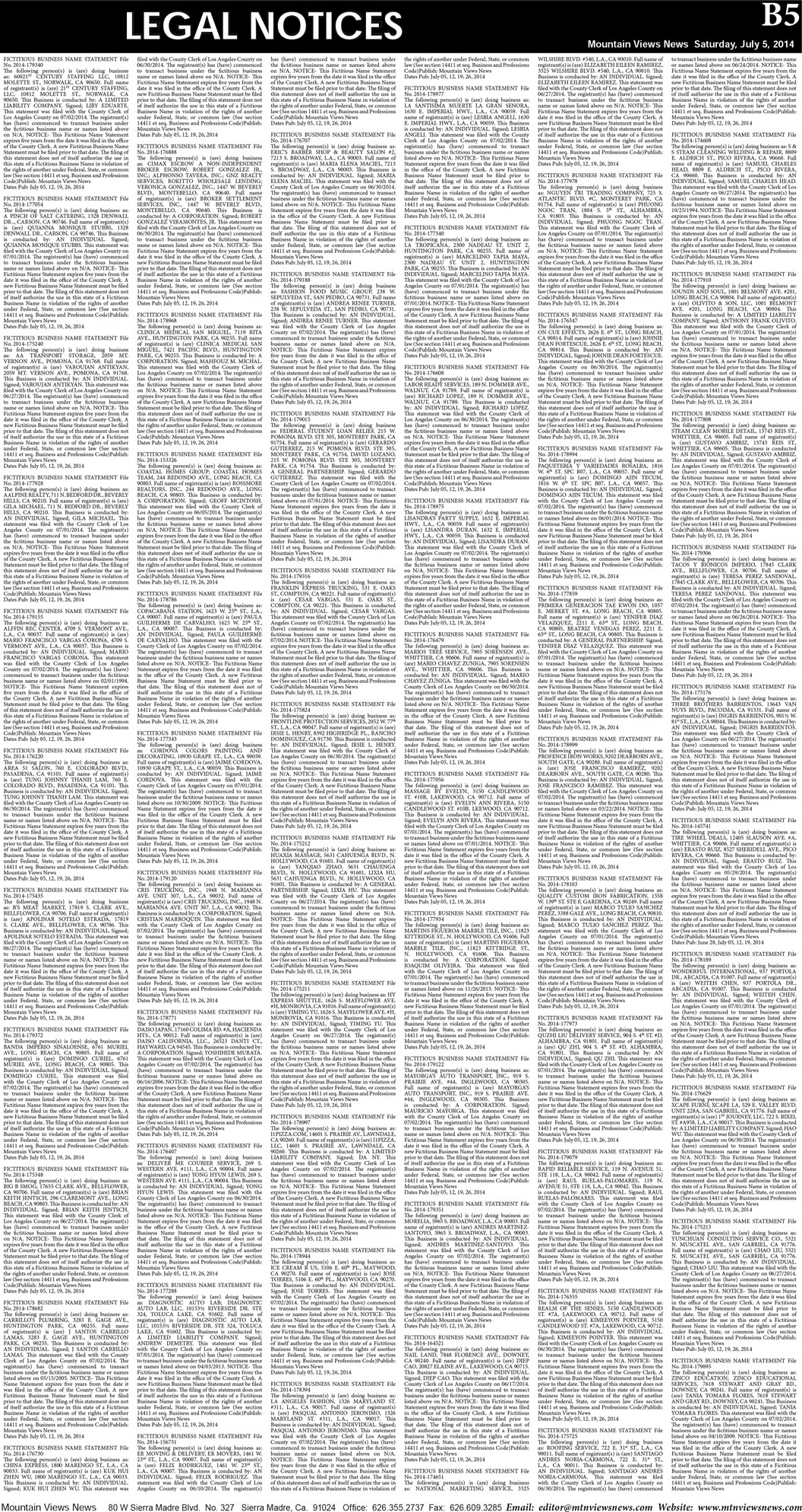 MVNews this week:  Page B:5