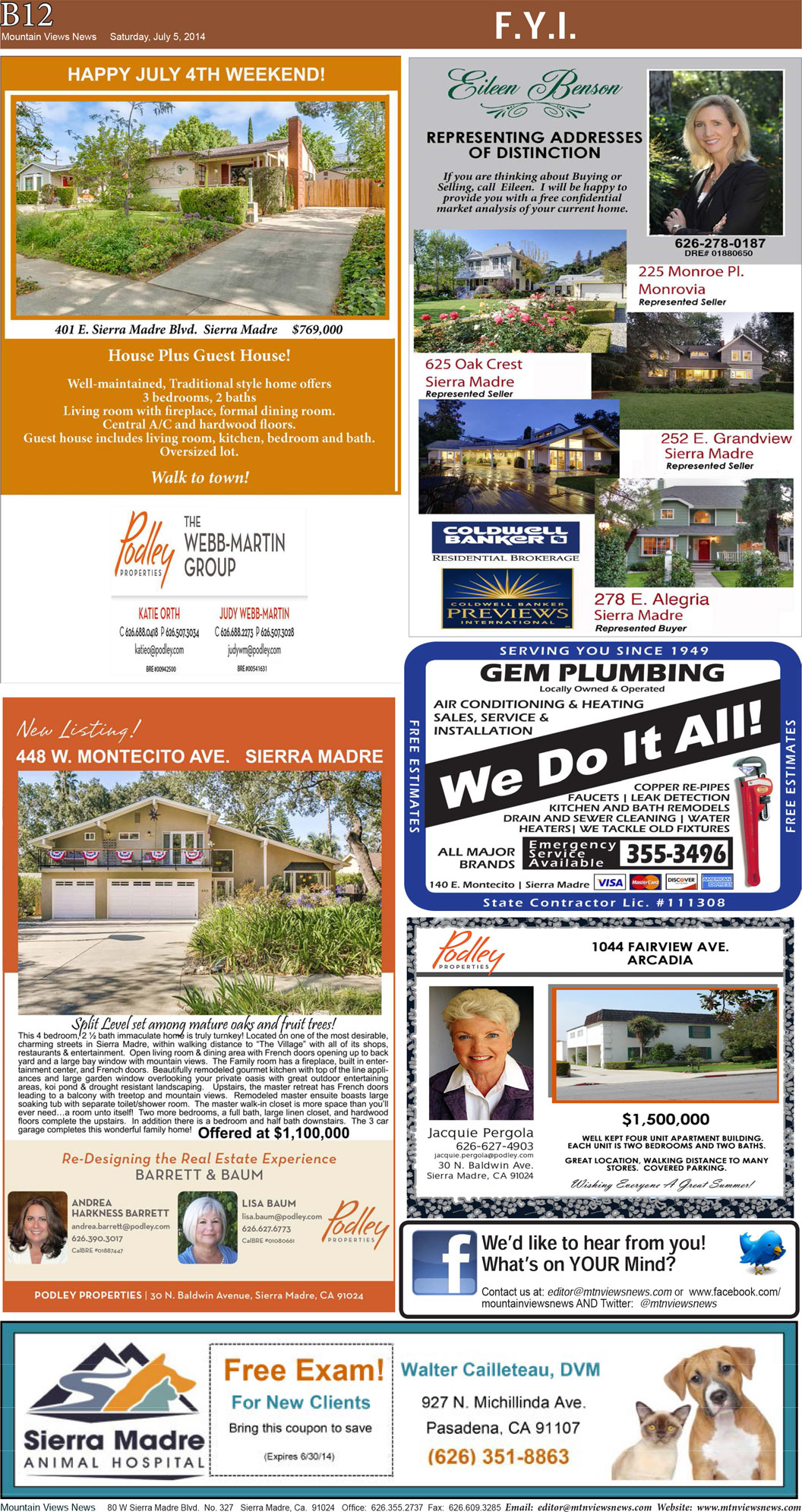 MVNews this week:  Page B:12