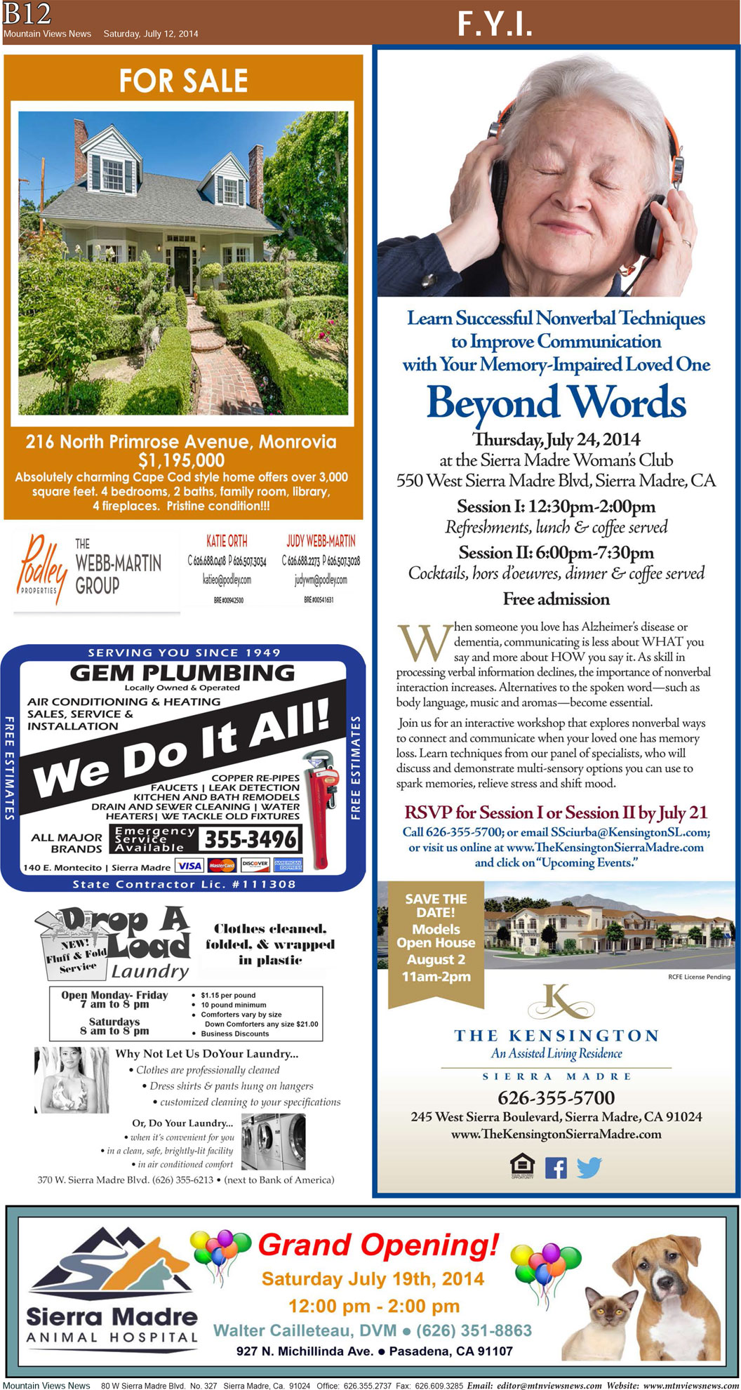 MVNews this week:  Page B:12