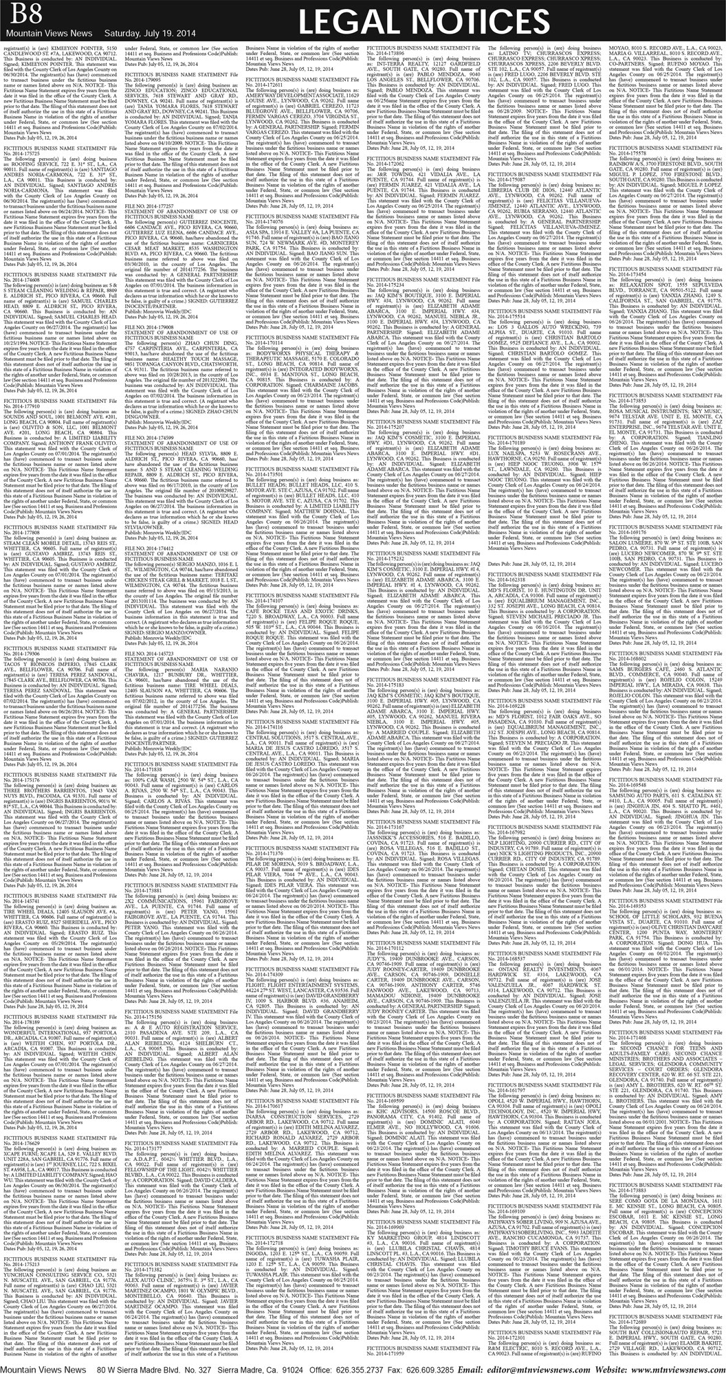 MVNews this week:  Page B:8