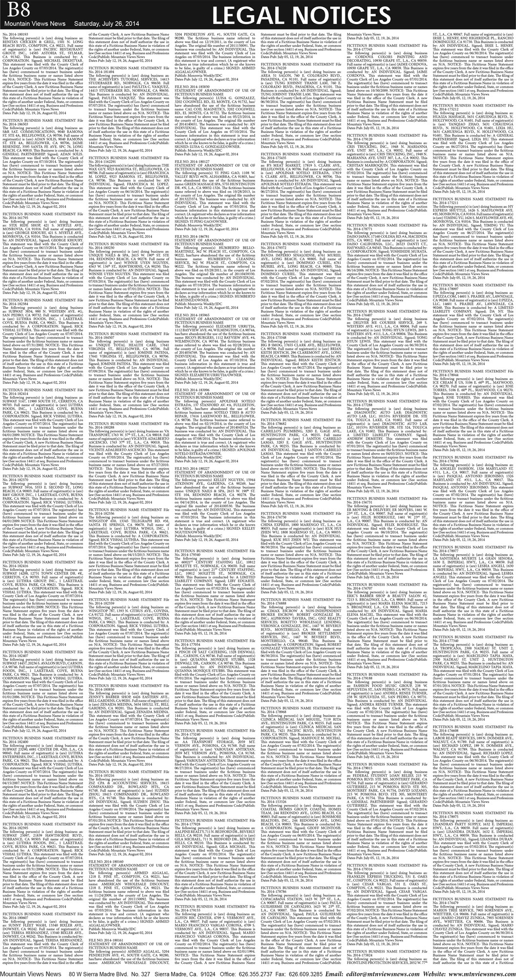 MVNews this week:  Page B:8