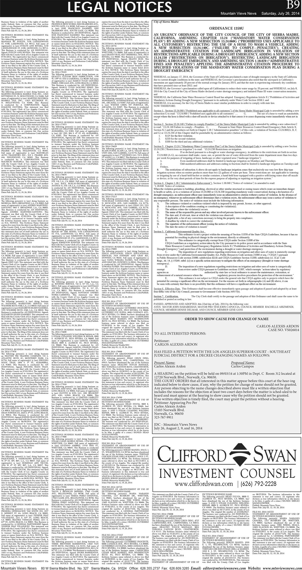 MVNews this week:  Page B:9