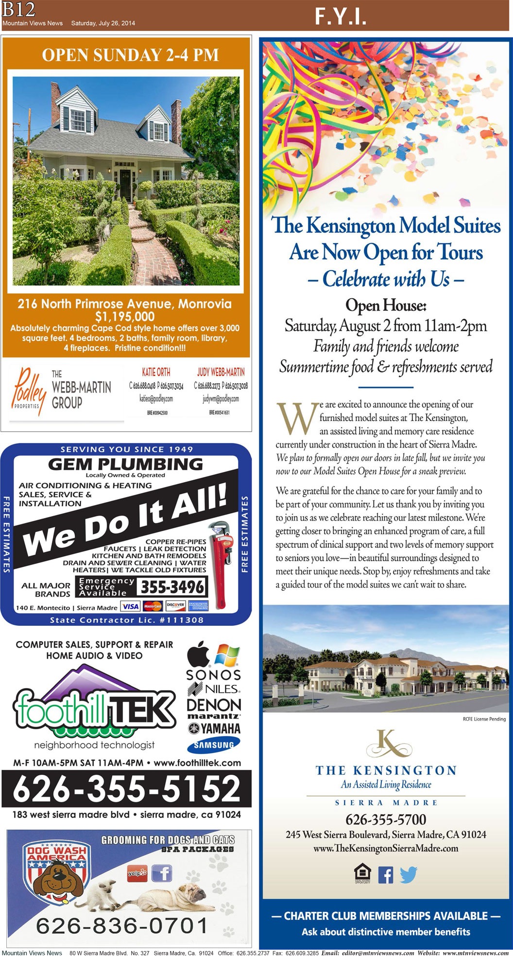 MVNews this week:  Page B:12