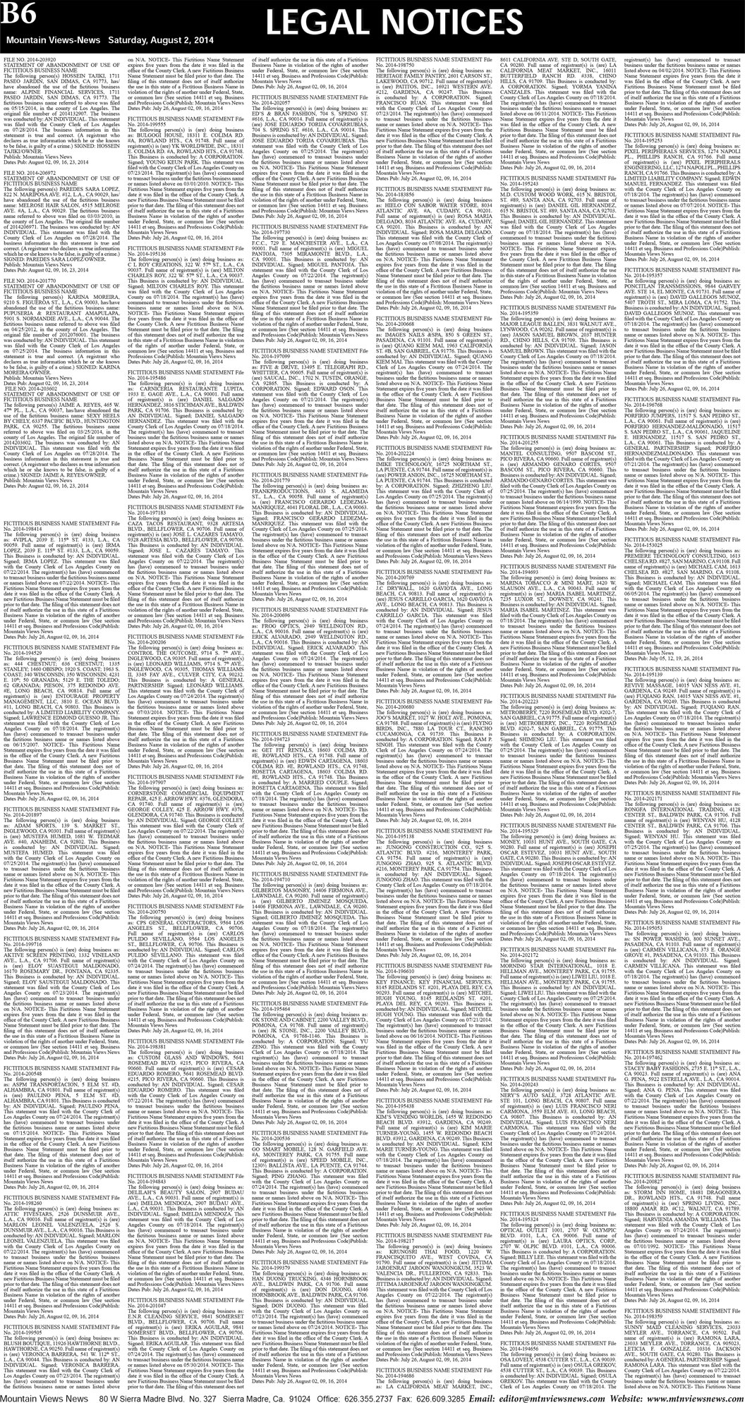 MVNews this week:  Page B:6