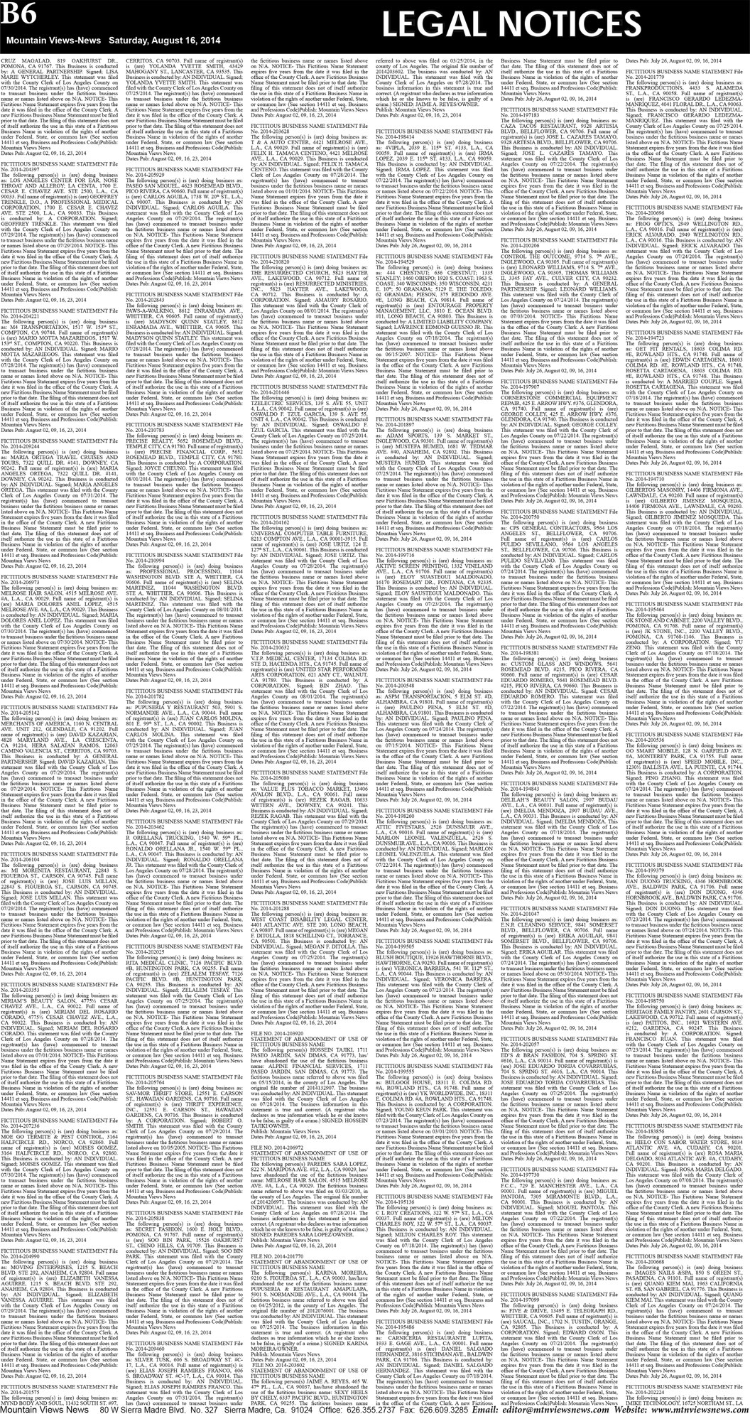 MVNews this week:  Page B:6