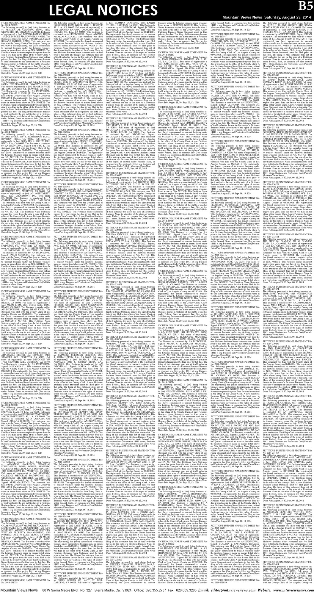 MVNews this week:  Page B:5