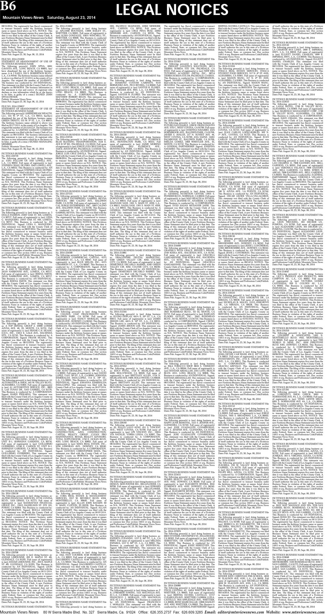 MVNews this week:  Page B:6