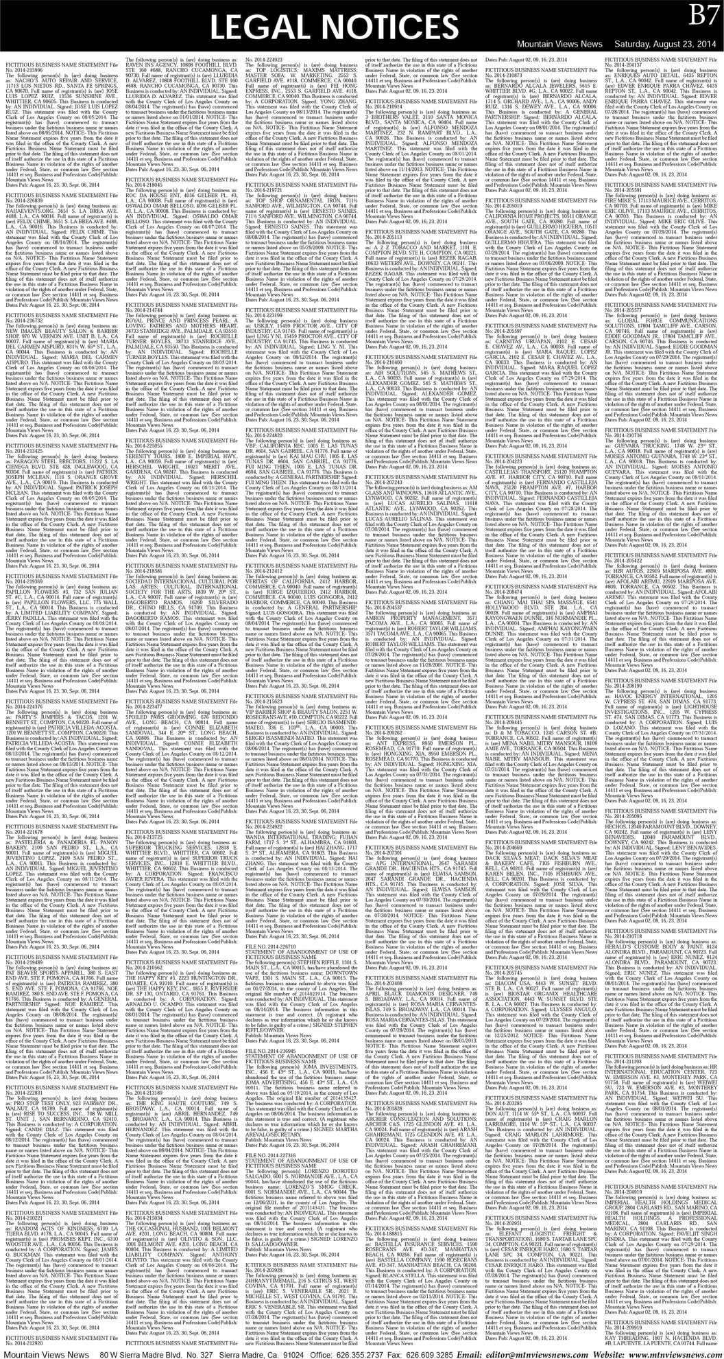 MVNews this week:  Page B:7